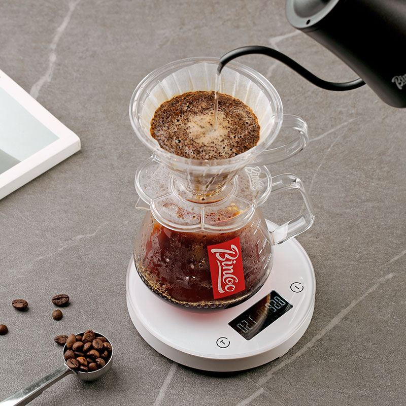 咖啡电子秤手冲自动计时意式专业咖啡称迷你圆形智能秤咖啡-封面