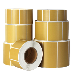 牛皮纸色/棕色热敏标签纸40*30 20 50 60 70 80 90 100 150mm彩色三防热敏纸不干胶标签纸箱色贴纸条码打印纸