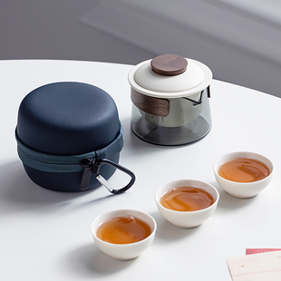 套装 快客杯旅行茶具便携式 户外茶杯泡茶壶商务中秋礼品定制logo