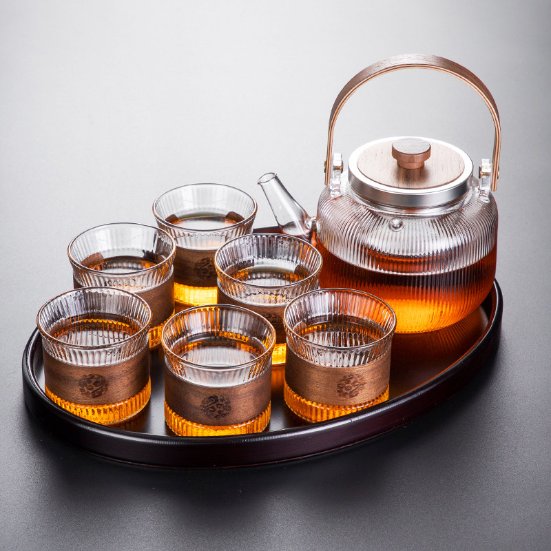 花茶壶套装水果下午茶耐热玻璃壶茶杯大容量高档整套养生花草茶具