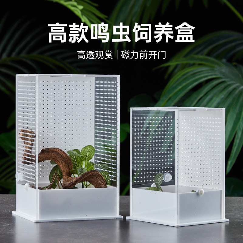 亚克力鸣虫饲养盒黄蛉竹蛉螳螂生态盒高款透明桌面观赏别墅盒子,宠物/宠物食品及用品,爬宠缸/箱,淘宝优惠券,粉丝福利购,淘宝优惠卷