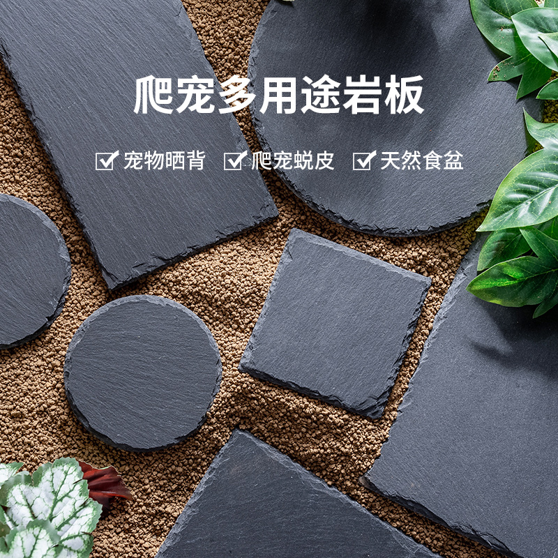 爬虫垫材天然岩石板保湿磨爪
