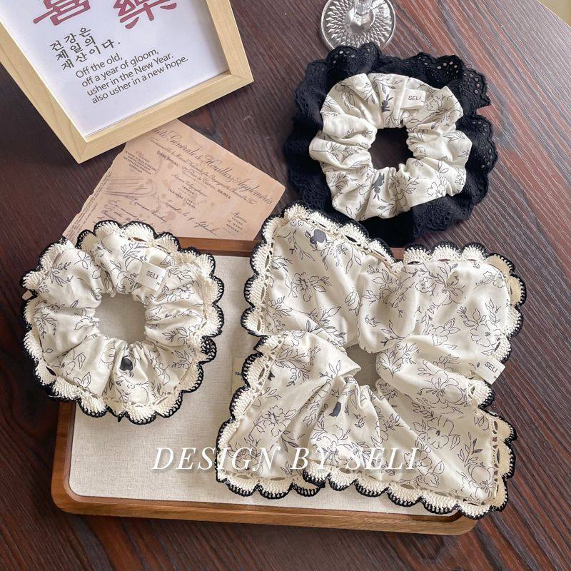 2025新款灰白手绘小兔古典个性大肠发圈女高级感丸子头头绳发饰,饰品/流行首饰/时尚饰品新,发饰,淘宝优惠券,粉丝福利购,淘宝优惠卷