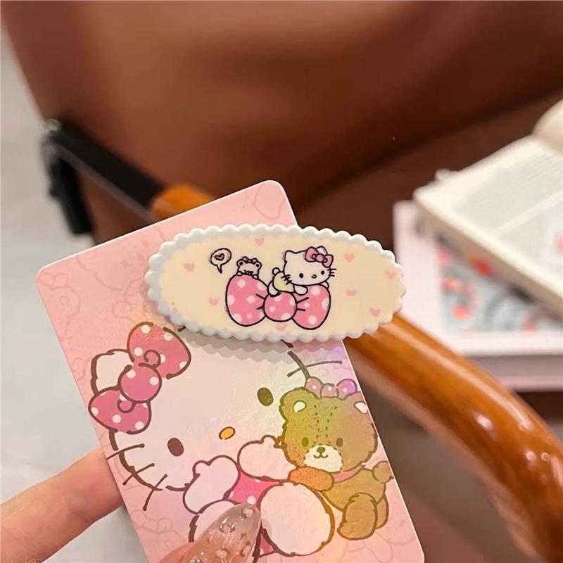 粉色系椭圆少女感侧边夹