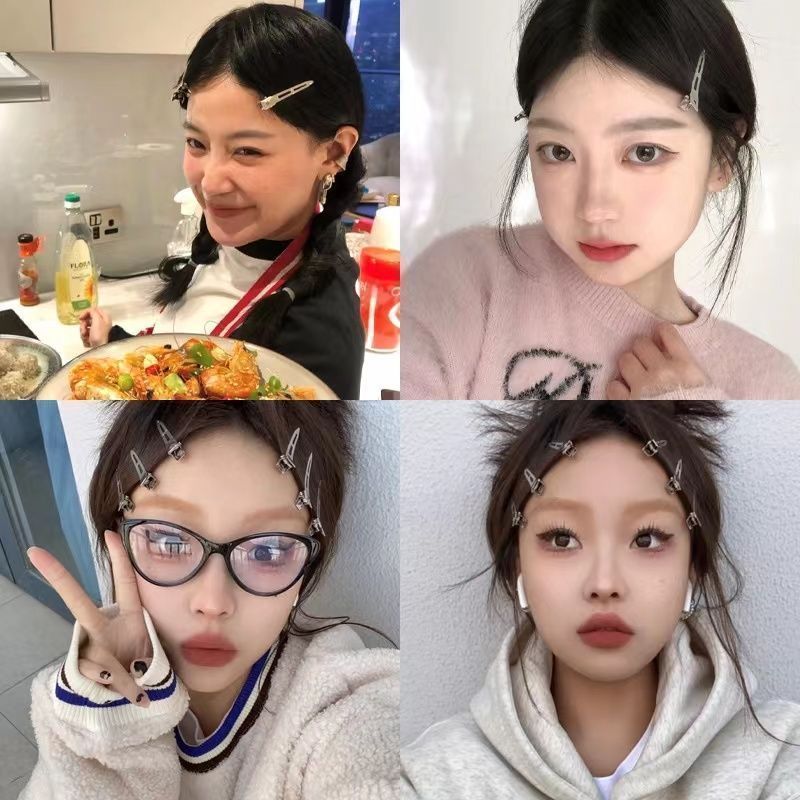 鸭嘴夹侧边刘海夹金属发夹简约