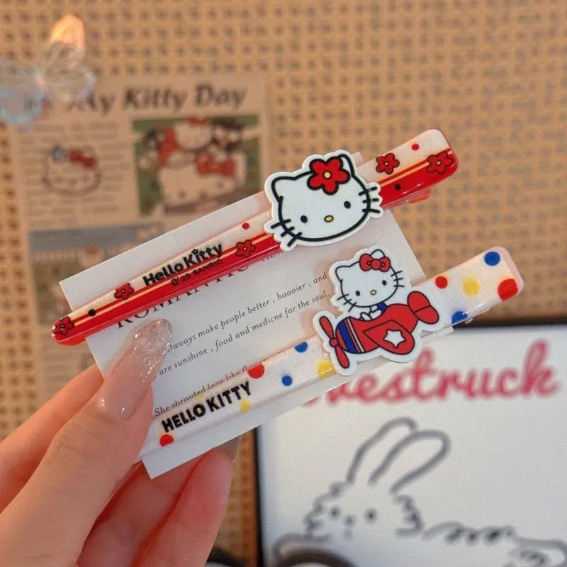 甜美卡通KT猫鸭嘴夹发夹