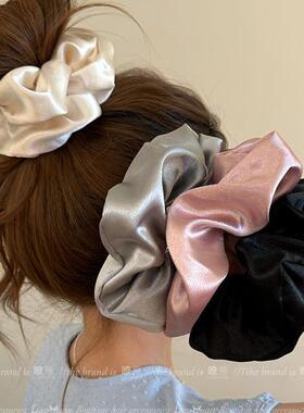 甜美仙女~气质大肠发圈ins简约扎头绳女2024新款高级感优雅橡皮筋