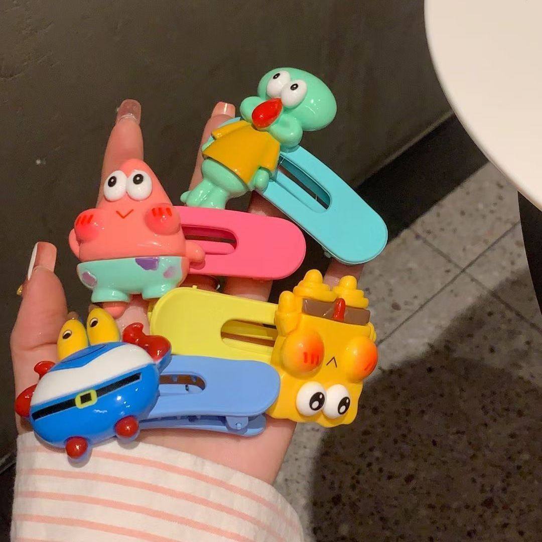 海绵宝宝派大星甜美可爱卡通发夹侧边碎发边夹少女心发夹闺蜜礼物,饰品/流行首饰/时尚饰品新,发饰,淘宝优惠券,粉丝福利购,淘宝优惠卷