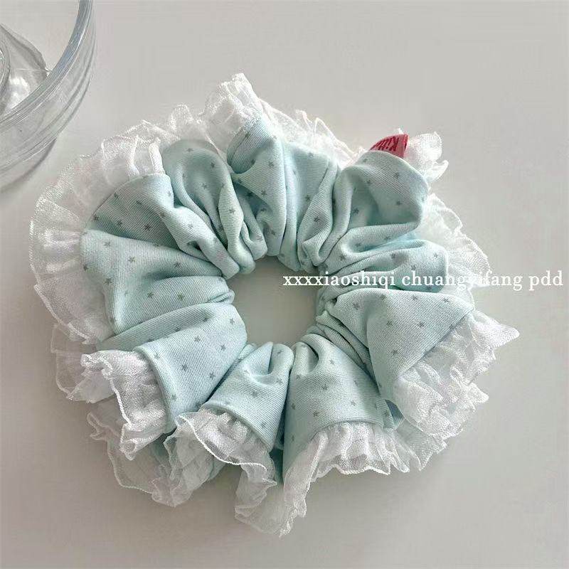 冰淇淋蛋糕发圈彩色多巴胺甜美韩系蕾丝褶皱发绳大肠圈丸子头发绳,饰品/流行首饰/时尚饰品新,发饰,淘宝优惠券,粉丝福利购,淘宝优惠卷