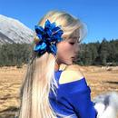 度假风百合花发夹超仙仿真花拍照发饰女侧边夹头花头饰 早春氛围