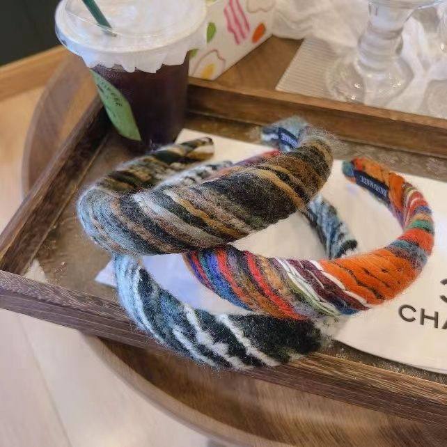 2023韩版秋冬彩色编织发箍ins复古高颅顶气质混彩毛线针织发箍女,饰品/流行首饰/时尚饰品新,发饰,淘宝优惠券,粉丝福利购,淘宝优惠卷