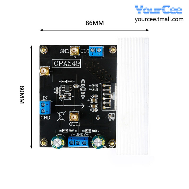 OPA549低频功率放大器模块音频功率放大器驱动器8A电流高压放大器