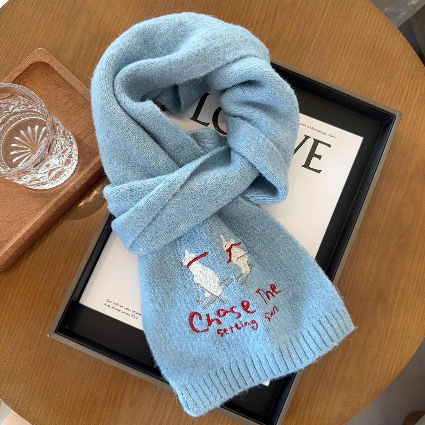 卡通滑雪小狗刺绣针织围巾女韩系氛围感软糯亲肤保暖围脖秋冬新款,服饰配件/皮带/帽子/围巾,围巾/丝巾/披肩,淘宝优惠券,粉丝福利购,淘宝优惠卷