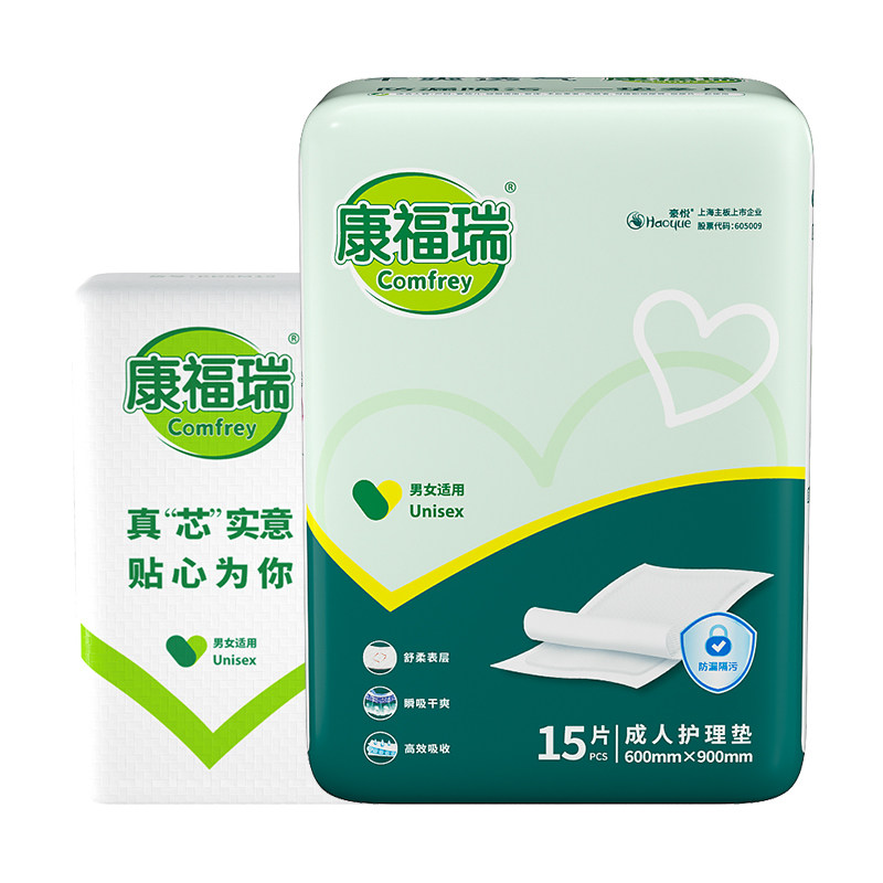 康福瑞成人护理垫60X90老人一次性隔尿垫孕妇产褥垫床单8包120片