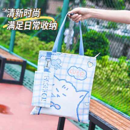 欣沁帆布包斜挎包大容量单肩包手提包购物袋猫咪
