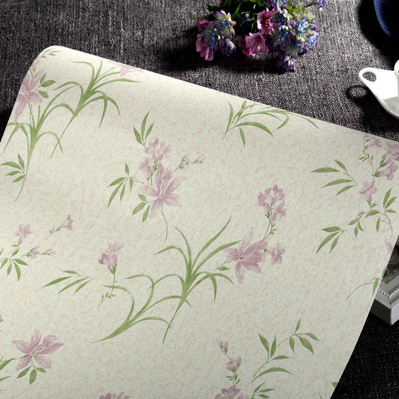 加厚田园墙纸自粘壁纸卧室客厅背景墙纸防水即时贴纸带胶即贴即住