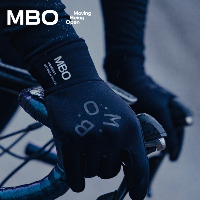 MBO男女抓绒骑行长指手套秋冬