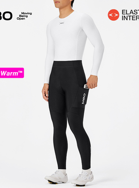 MBO LightWarm™男子秋冬储物抓绒骑行长裤双箭头T169C保暖骑行服