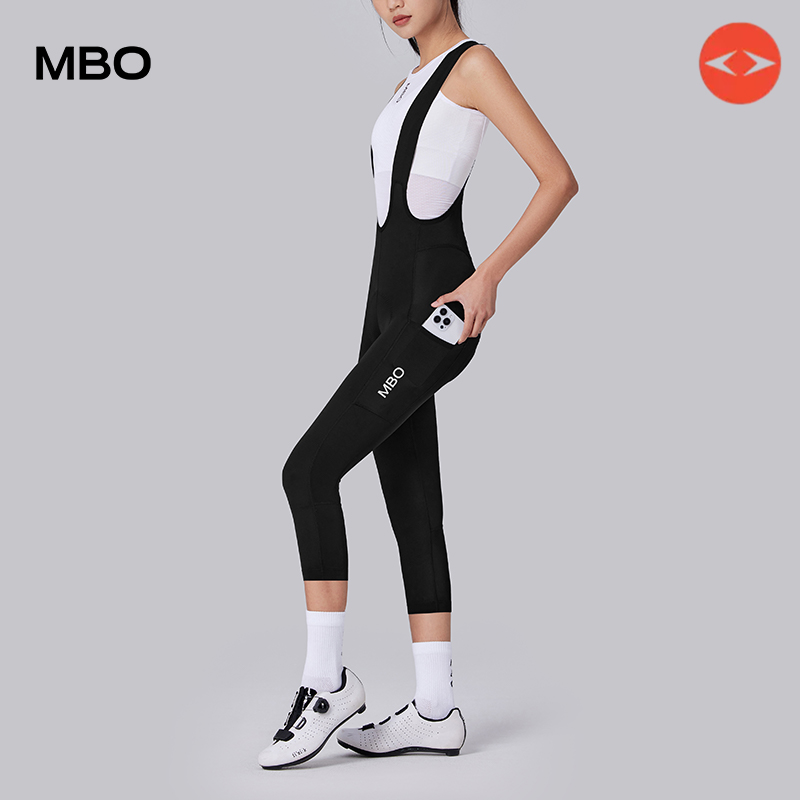 MBO女子便携无忧储物背带骑行七分裤T130C迈森兰春夏新款双箭头