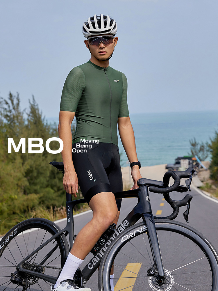 MBO男子骑行短袖套装25夏季新款户外运动双箭头透气骑行服骑行裤
