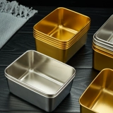 Кухня из нержавеющей стали с овощным блюдом горячее горшок для хранения блюда для хранения блюда для хранения пищи золото