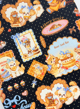 原创授权华夫饼8安细帆布纯棉手工包包宠物面料