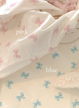 韩国进口布料60支纯棉发圈手工布料 145*45cm