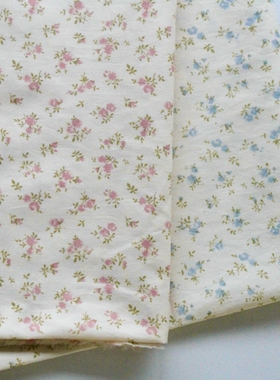 ［米底碎花］韩国进口40支棉手工娃衣发圈书衣包包面料