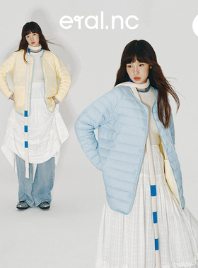 eral  nc中长款羽绒服女秋冬2024宽松显瘦设计双面穿轻薄鸭绒外套