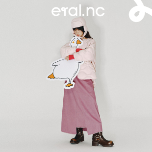 弧线设计多巴胺小个子鸭绒外套 羽绒服女秋冬2024新款 eral nc短款