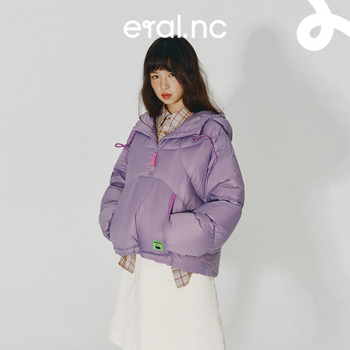 eralnc短款连帽套头羽绒服