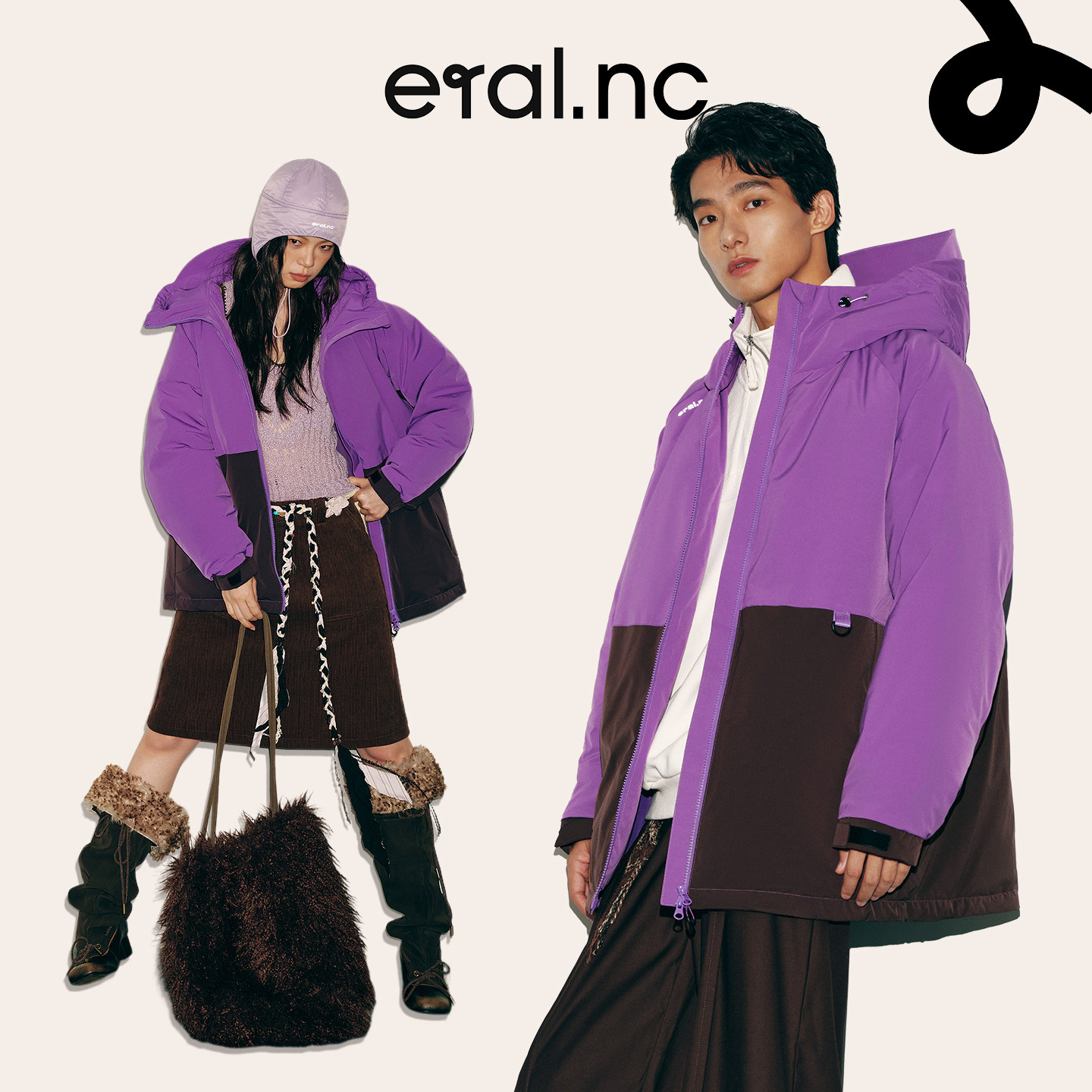 eral nc逃跑001工装通勤户外运动男女同款加厚保暖羽绒服