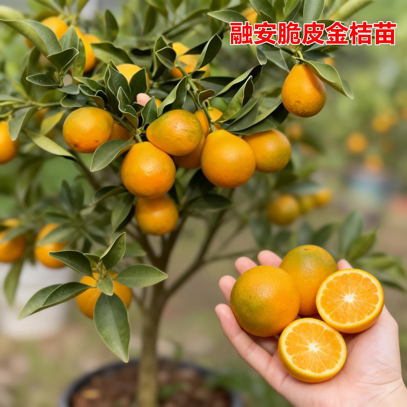融安脆蜜金桔嫁接大果树苗