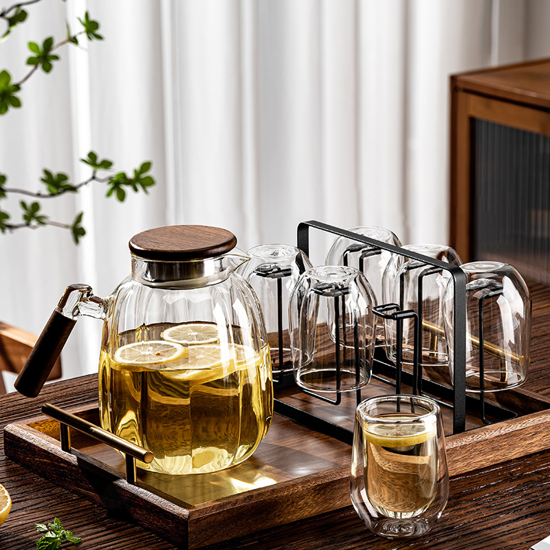 双层玻璃杯套装家用高颜值喝水具