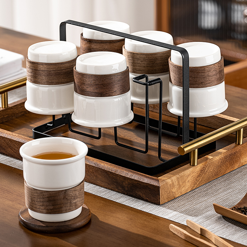 陶瓷水杯套装隔热防烫高级感杯具