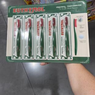 上海SAM’S国内代购 Euthymol Classic Toothbrush悦滋木牙刷超长