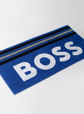 上海SAM’S国内代购 BOSS色织提花浴巾蓝色/粉色70cm*140cm