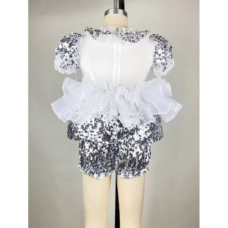 儿童舞蹈服亮片蓬蓬裙我是一颗跳跳糖表演服可爱的棒棒糖公主裙