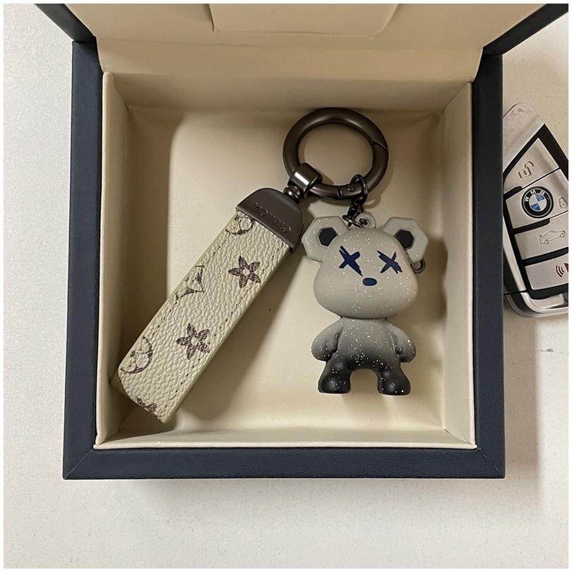 LV&GEDETE 背包挂饰渐变熊汽车钥匙扣挂件适用于奔驰宝马奥迪路虎