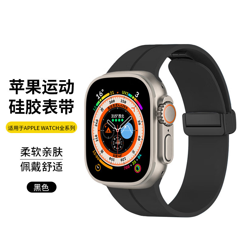 苹果折叠扣磁吸运动腕带图片