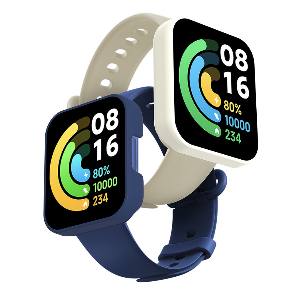 智能手环2保护套小方屏小米mi watch lite全覆盖防爆防摔表壳表套配件