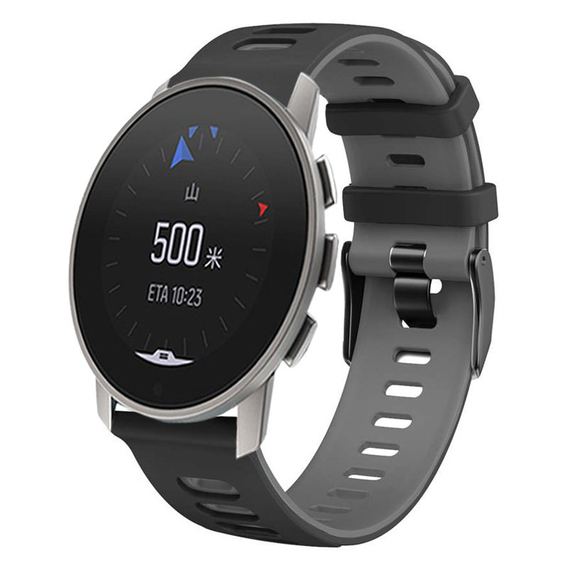 适用颂拓松拓suunto 9 peak suunto 3双色硅胶表带松拓双层替换腕带