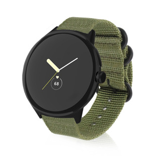 适用谷歌pixel watch 1/2/3/4表带 谷歌pixel watch表带尼龙编织手表表带41/45mm透气运动腕带