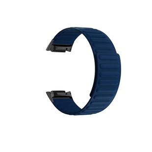 适用于 Fitbit Charge 6/5 硅胶强力磁吸表带 新款时尚潮流替换腕带