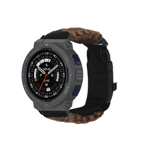 适用华米Amazfit Active Edge（A2212）多功能户外求生战术魔术贴可调节表带新款时尚潮流替换腕带