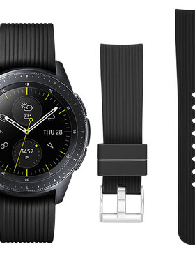 适用于三星Galaxy (42mm/46mm)SM-R810R800watch手表4代5代6代Pro直纹表带新款时尚潮流替换腕带