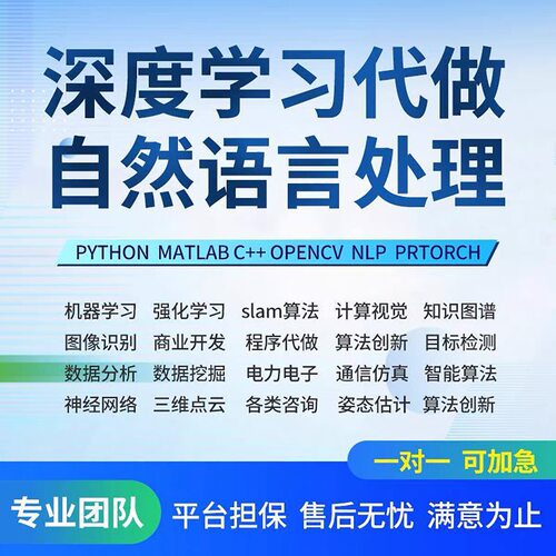 深度学习机器学习算法代做优化创新改进强化学习代码复现医学影像
