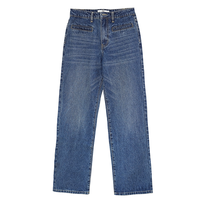 IAZ前贴袋直筒修身摩登牛仔裤