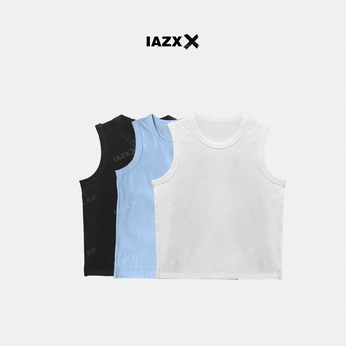 IAZXX「 简塑 」工字H型圆领背心