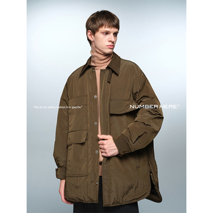 NUMBER HERE不对称口袋设计轻薄羽绒服夹克外套男款23400117186
